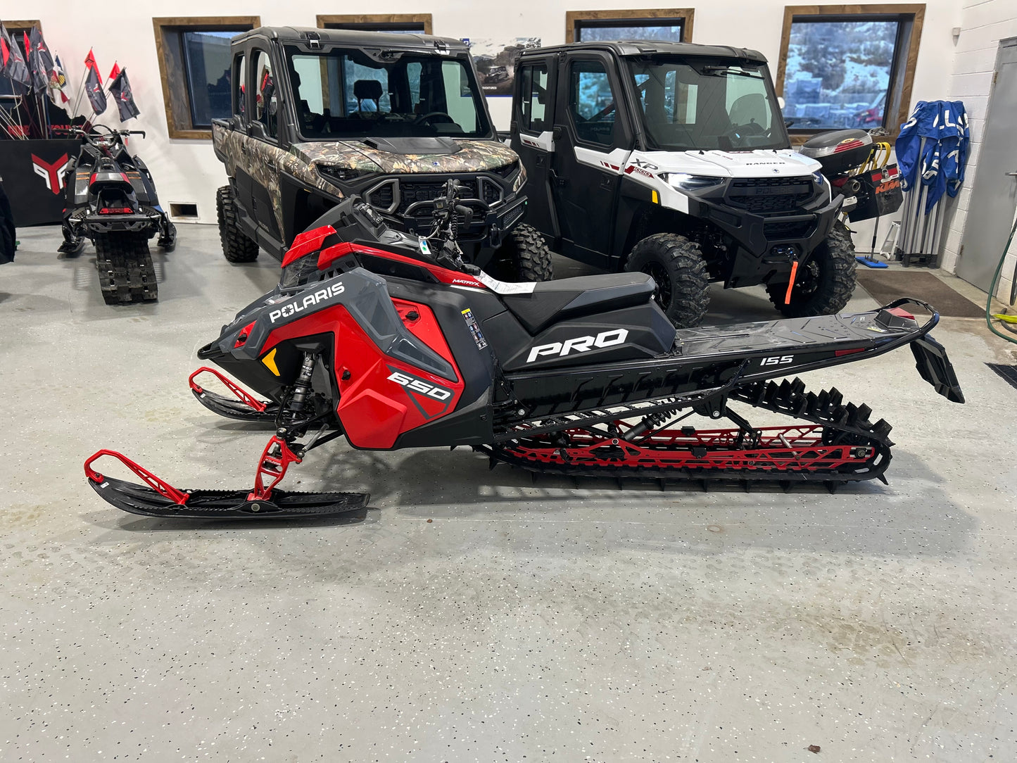 Polaris Pro 650 Snowmobile Red