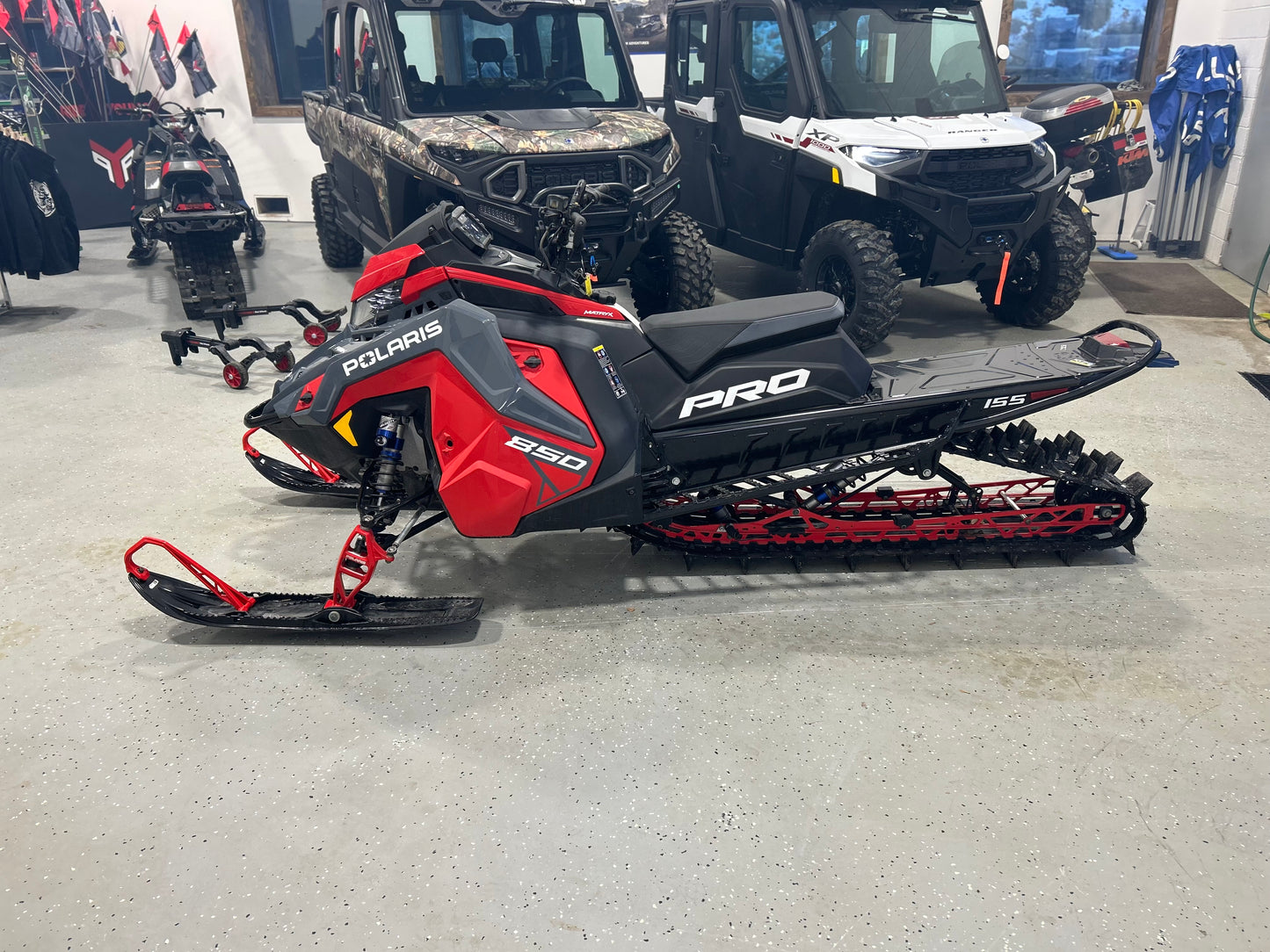 Polaris Pro 850 Snowmobile Red